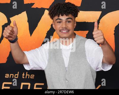 Los Angeles, USA. 14th June, 2023. Ethann Isidore arrives at the LucasFilms' INDIANA JONES AND THE DIAL OF DESTINY Los Angeles Premiere held at the Dolby Theatre in Hollywood, CA on Wednesday, ?June 14, 2023. (Photo By Sthanlee B. Mirador/Sipa USA) Credit: Sipa USA/Alamy Live News Stock Photo