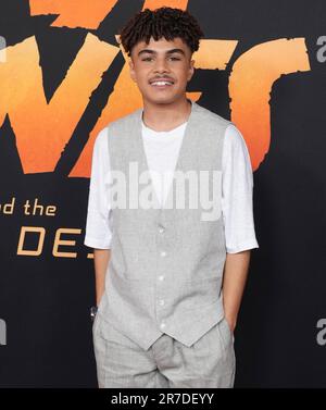 Los Angeles, USA. 14th June, 2023. Ethann Isidore arrives at the LucasFilms' INDIANA JONES AND THE DIAL OF DESTINY Los Angeles Premiere held at the Dolby Theatre in Hollywood, CA on Wednesday, ?June 14, 2023. (Photo By Sthanlee B. Mirador/Sipa USA) Credit: Sipa USA/Alamy Live News Stock Photo