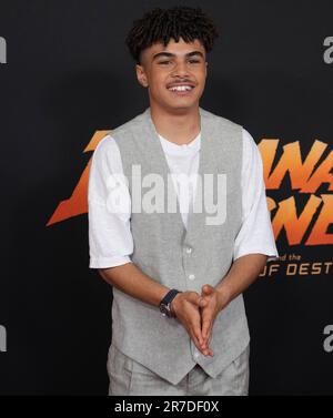 Los Angeles, USA. 14th June, 2023. Ethann Isidore arrives at the LucasFilms' INDIANA JONES AND THE DIAL OF DESTINY Los Angeles Premiere held at the Dolby Theatre in Hollywood, CA on Wednesday, ?June 14, 2023. (Photo By Sthanlee B. Mirador/Sipa USA) Credit: Sipa USA/Alamy Live News Stock Photo