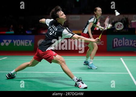 China's Zhen Bang Jiang, Left, And Ya Xin Wei, Return A Shuttlecock To ...