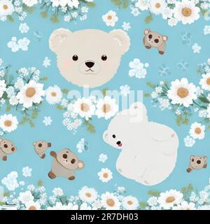 Seamless Vector Pattern with Cute Kawaii Panda Bears and Watermelons on  Nice Pink Background Stock Illustration - Illustration of blush, baby:  120936825