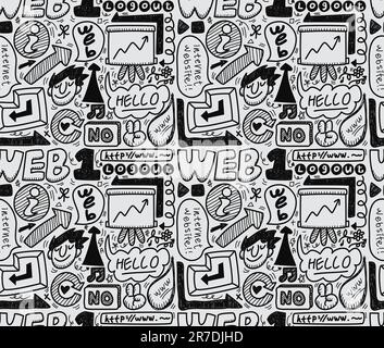 seamless web pattern Stock Vector