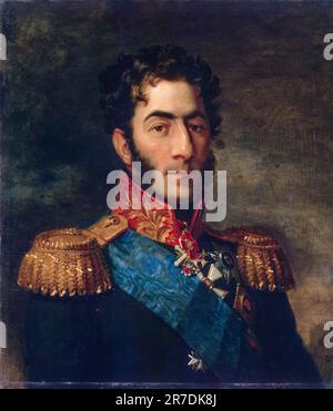 Pyotr Bagration (1765-1812), Russian General, portrait painting in oil on canvas by George Dawe, before 1825 Stock Photo
