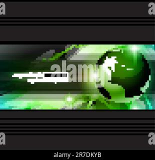 Hitech Abstract Business Background with Abstract Glowing motive to use for corporate presentation flyers or posters. Stock Vector