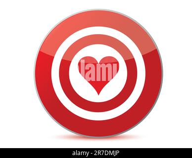 love target Stock Vector