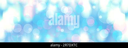 Delicate background with round multicolored bokeh.A colorful background with bokeh. Soap bubbles. Multicolored circles. Stock Photo