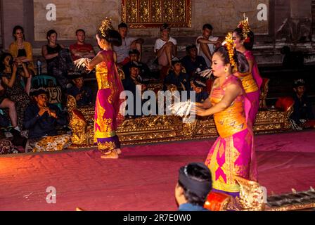 UBUD, BALI, INDONESIA – March 2023 -  traditional Balinese show in the centre of Ubud, Bali, Indonesia Stock Photo