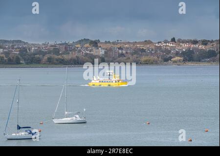 The Brownsea Island Ferry Crossing Poole Harbour, Dorset, England Stock Photo