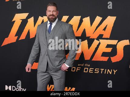 Olivier Richters arrives at the LucasFilms' INDIANA JONES AND THE DIAL OF DESTINY Los Angeles Premiere held at the Dolby Theatre in Hollywood, CA on Wednesday, ?June 14, 2023. (Photo By Sthanlee B. Mirador/Sipa USA) Stock Photo