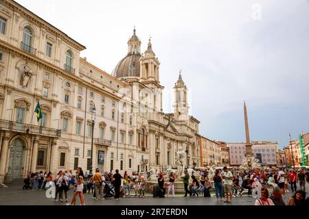 The interior of the Pantheon, in Rome, italy Stock Photo