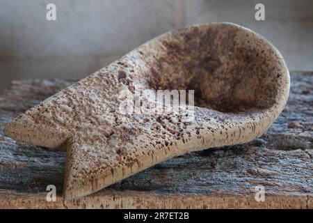 https://l450v.alamy.com/450v/2r7et2b/scoop-made-of-cork-or-cucharro-rustic-home-design-from-extremadura-spain-2r7et2b.jpg