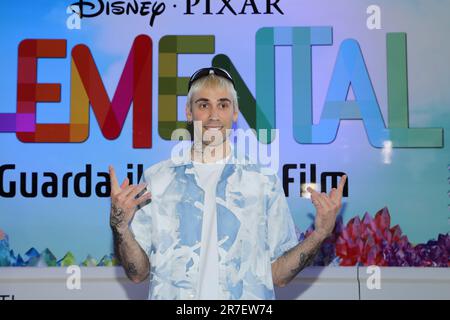 Rome, Italy. 15th June, 2023. Rome, Termini station, photocall animation film 'Elemental'. Pictured: Mr Rain Credit: Independent Photo Agency/Alamy Live News Stock Photo