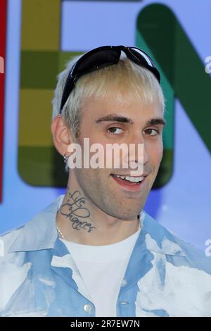 Rome, Italy. 15th June, 2023. Rome, Termini station, photocall of the animated film 'Elemental'. Pictured: Mr Rain Credit: Independent Photo Agency/Alamy Live News Stock Photo