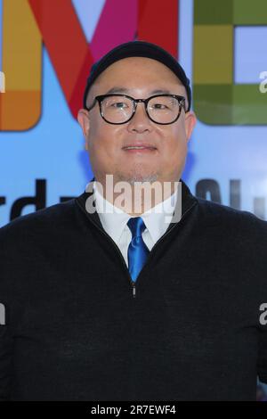 Rome, Italy. 15th June, 2023. Rome, Termini station, photocall of the animated film 'Elemental'. Pictured: Peter Sohn Credit: Independent Photo Agency/Alamy Live News Stock Photo