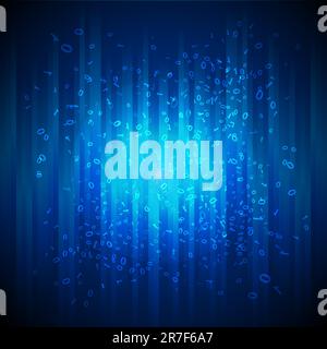 illustration of abstract binary background Stock Vector