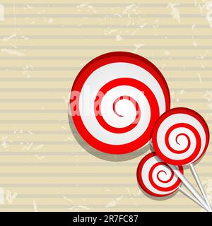Vector picture with different red candies Stock Vector Image & Art - Alamy