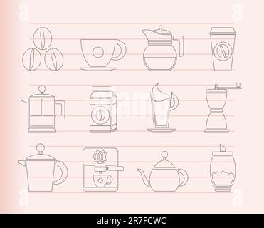 Milk industry icons set Stock Vector Image & Art - Alamy