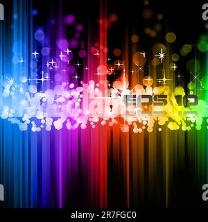 Magic Rainbow Lights Background for stylish Background Stock Vector
