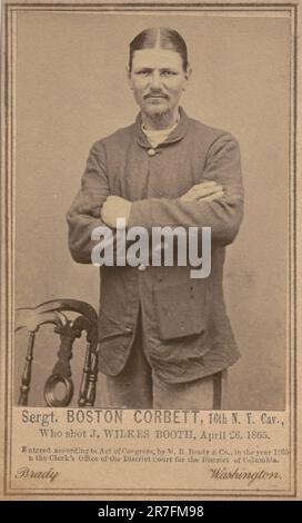 Sergt. Boston Corbett, 16th N.Y. Cav. 1865 Stock Photo