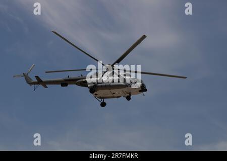 Santa Gertrudis, Chihuahua, Mexico. 14th June, 2023. Mexican Air Force. In the National Training Camp there was also a small demonstration of the entire air and land arsenal of the Mexican Army. (Credit Image: © Luis Salgado/Pacific Press via ZUMA Press Wire) EDITORIAL USAGE ONLY! Not for Commercial USAGE! Stock Photo