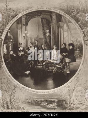 Eminent Women 1884 Stock Photo
