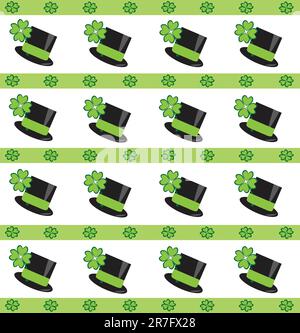 St Patricks Day Hat Background Stock Vector