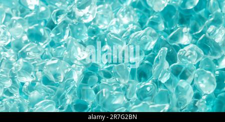 Splashing of Hyaluron gel. Liquid hyaluronic acid gel on macro. Hyaluronic acid cosmetic gel. Bubbles Gel texture on skin black background. Textured b Stock Photo