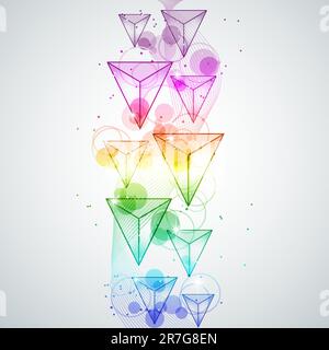 Vector picture with multi colored triangle Stock Vector Image & Art - Alamy