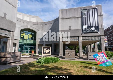 Trois-Rivières, CA - 9 June 2023: Facade of POP Museum Stock Photo