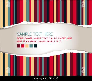 Vector ripped paper - abstract background Stock Vector