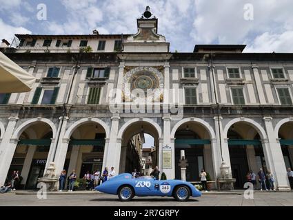 1000 Miles, annual race of retro vintage car. First special stage in Brescia. Stock Photo