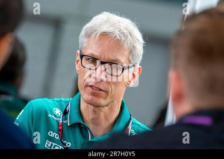 Montreal, Quebec, Canada. 15th June, 2023. Mike Krack (LUX) Aston Martin Aramco Cognizant F1 Team Principal.during Day 1 of FORMULA 1 PIRELLI GRAND PRIX DU CANADA 2023 - from 15th to 18th June 2023 in Montreal, Quebec, Canada (Credit Image: © Alessio De Marco/ZUMA Press Wire) EDITORIAL USAGE ONLY! Not for Commercial USAGE! Stock Photo