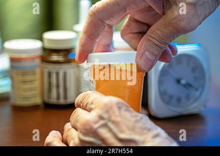 Prescription Pills Bottle Stock Photo