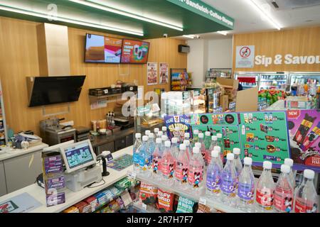 KUALA LUMPUR, MALAYSIA - CIRCA MARCH, 2023: interior shot of 7-eleven store. Stock Photo