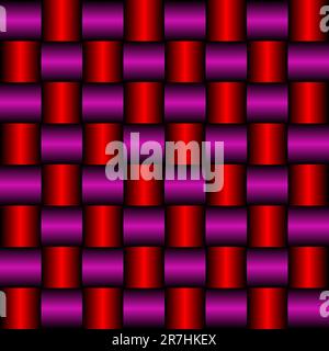 metallic red purple mesh, abstract seamless texture; vector art illustration Stock Vector