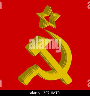 Russian symbol, flag concept; abstract vector art illustration Stock Vector