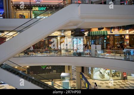 PATTAYA, THAILAND - CIRCA APRIL, 2023: interior shot of Terminal 21 Pattaya. Stock Photo
