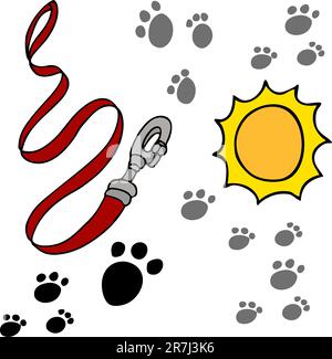 A cartoon with a dog theme. Stock Vector