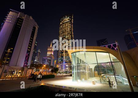 DOHA, QATAR - CIRCA MARCH, 2023: street level view of Doha. Stock Photo