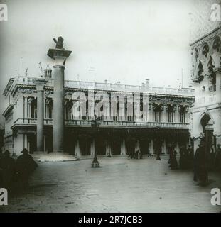 View of the Ducal Palace, Venice, Italy 1890s Stock Photo