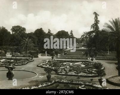 The garden of Villa Pamphilj-Doria, Rome, Italy 1900s Stock Photo