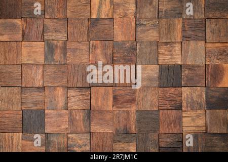 natural wooden wall from boards for background, wood texture. Stock Photo