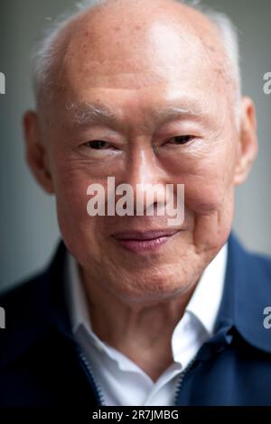 Lee Kwan Yew, the founder of Singapore. Stock Photo