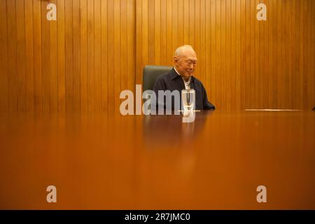 Lee Kwan Yew, the founder of Singapore. Stock Photo