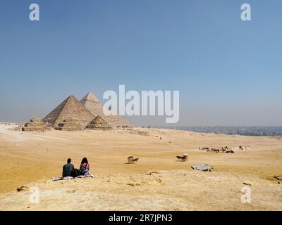 Exploring the Pyramids of Egypt – Ancient Wonders of the World Stock ...