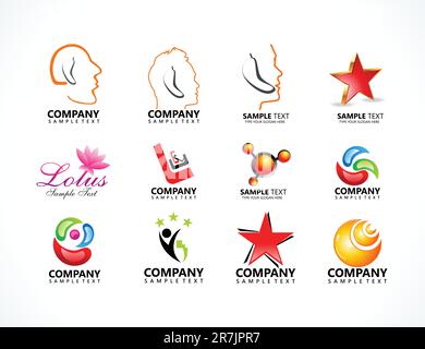 abstract multiple business ideas vector illustration Stock Vector
