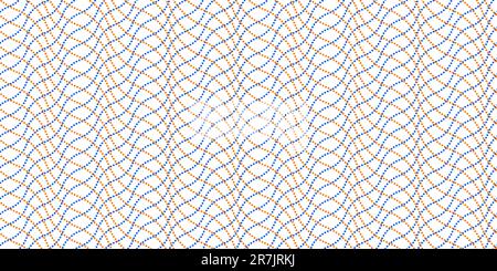 Wavy linear background. Guilloche seamless pattern. Moire ornament. Design element for banknotes, diplomas, certificates. Vector wallpaper. Stock Vector