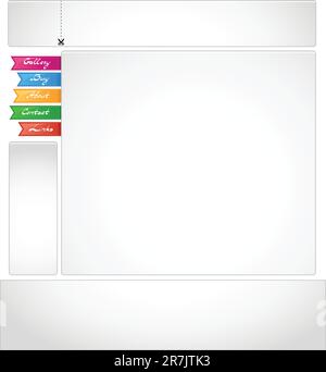 Vector Simple web page layout Stock Vector