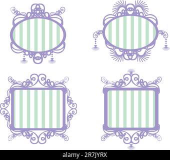 Vintage frames set Stock Vector Image & Art - Alamy