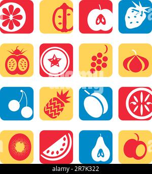 Apple dried icon cartoon vector. Food fruit. Dry grape Stock Vector ...